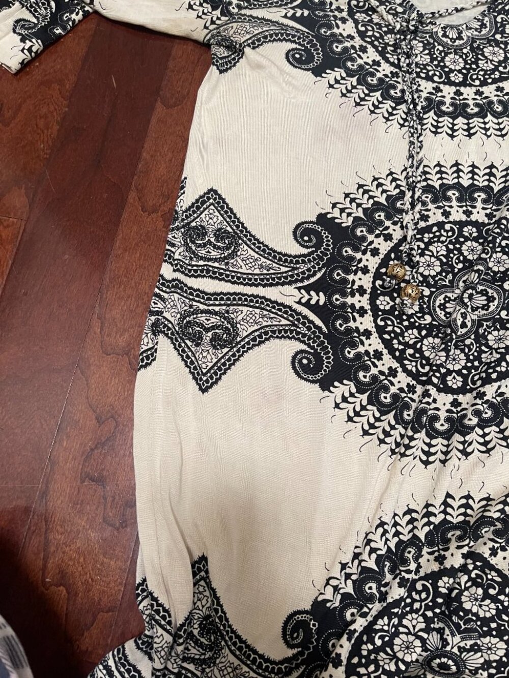 Juicy Couture Silk Blend Medallion Paisley Tunic Dress Medium - Picture 6 of 12